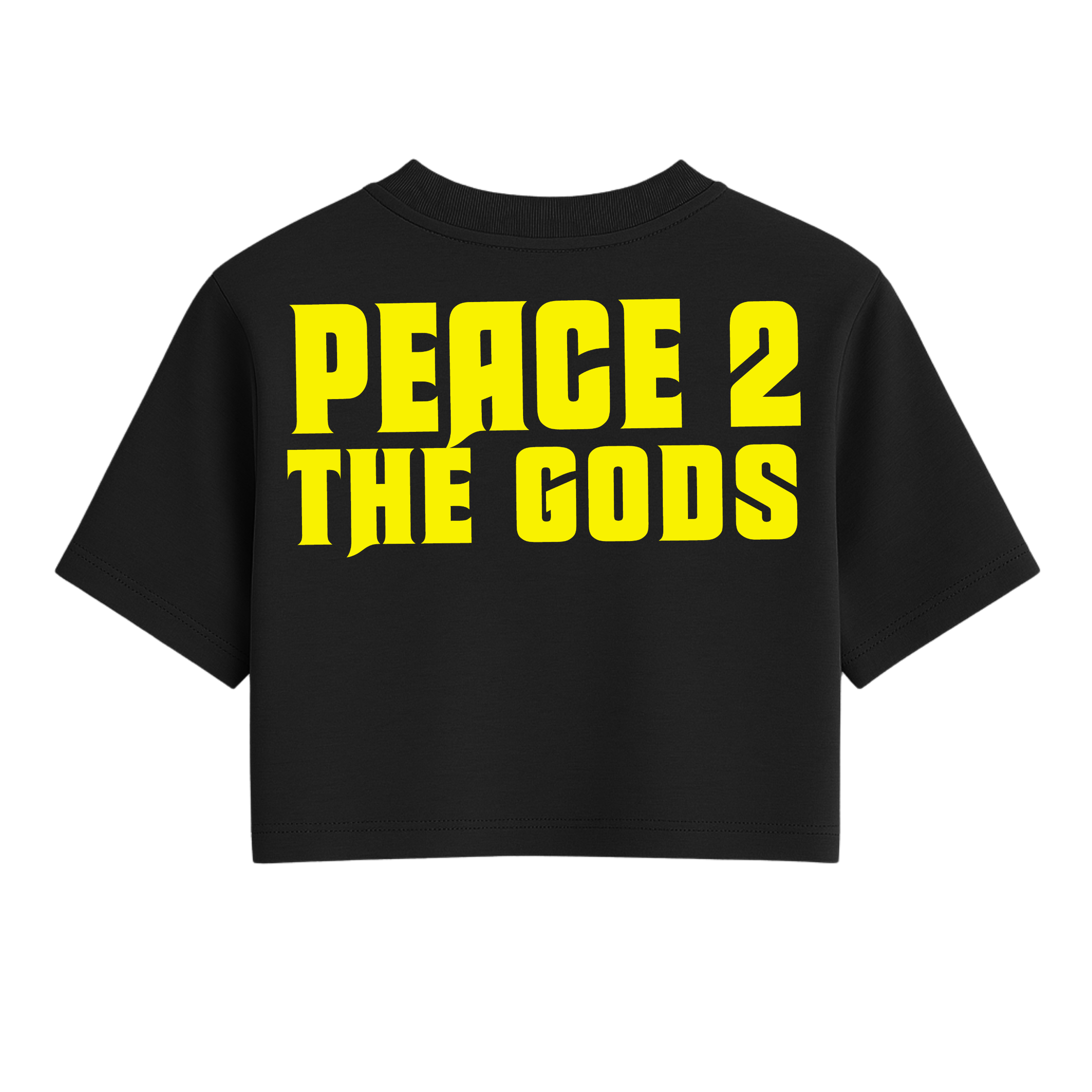 High LVL Peace 2 The Gods One Size Crop Tee