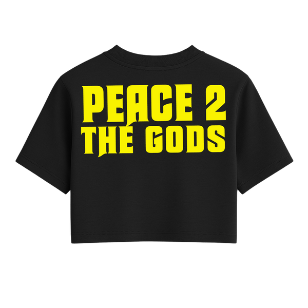 High LVL Peace 2 The Gods One Size Crop Tee