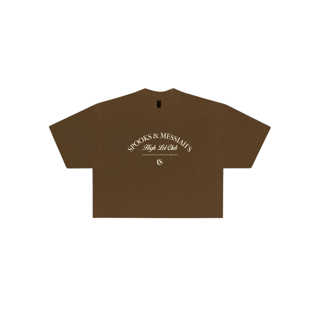 Spooks and Messiah's Oversized Crop Tee