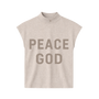Peace God Sleeveless Mock Neck