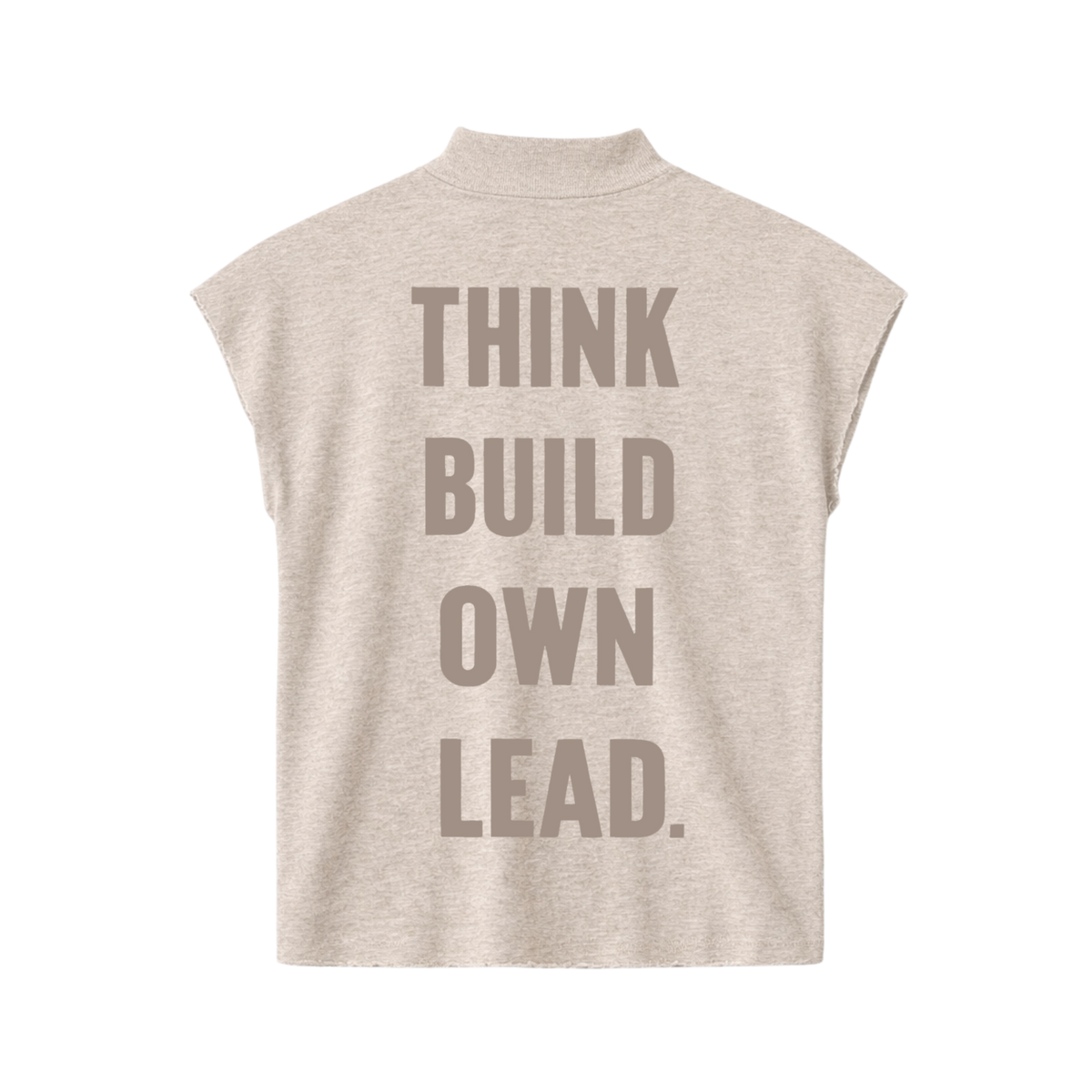 Peace God Sleeveless Mock Neck