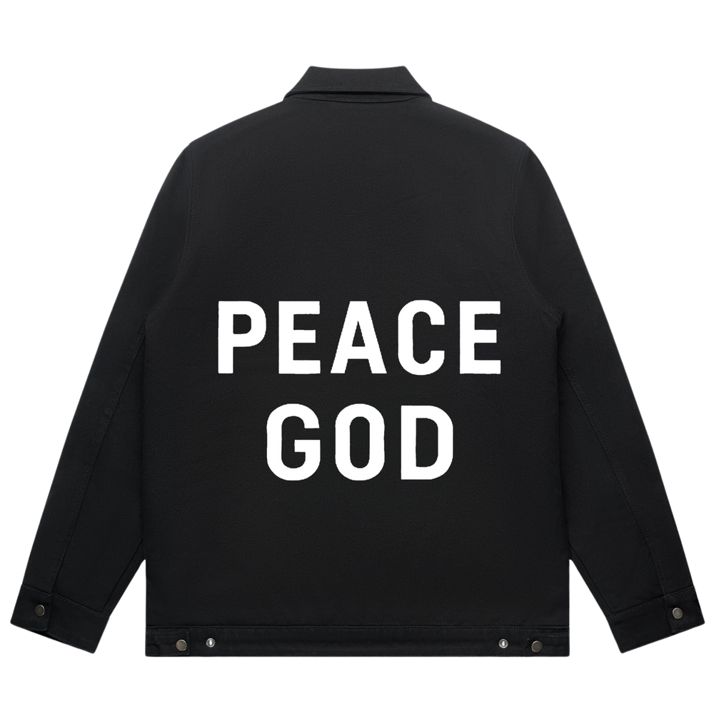 Peace God Work Jacket
