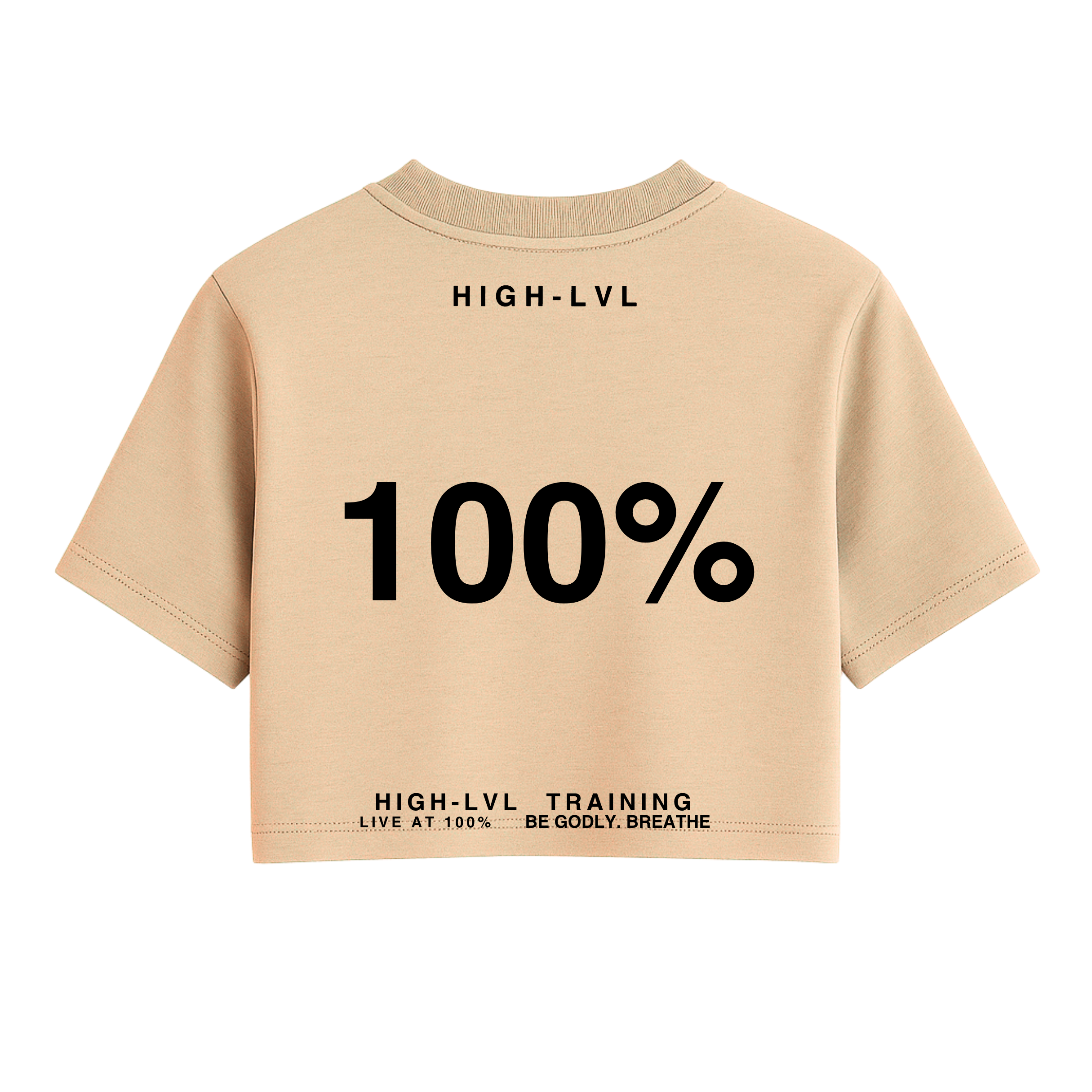 High LVL - 100% One Size Crop Tee